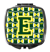 Letter E Football Green and Yellow Compact Mirror CJ1075-ESCM by Caroline's Treasures