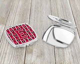 Letter E Football Crimson and White Compact Mirror CJ1079-ESCM by Caroline's Treasures