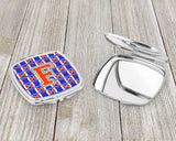 Letter F Football Green, Blue and Orange Compact Mirror CJ1083-FSCM by Caroline's Treasures