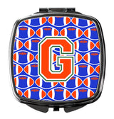 Letter G Football Green, Blue and Orange Compact Mirror CJ1083-GSCM by Caroline's Treasures