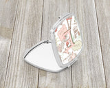 Letter E Love in Paris Pink Compact Mirror CJ2002-ESCM by Caroline's Treasures