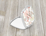 Letter N Love in Paris Pink Compact Mirror CJ2002-NSCM by Caroline's Treasures