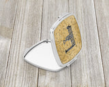 Letter F Musical Instrument Alphabet Compact Mirror CJ2004-FSCM by Caroline's Treasures