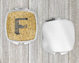 Letter F Musical Instrument Alphabet Compact Mirror CJ2004-FSCM by Caroline's Treasures