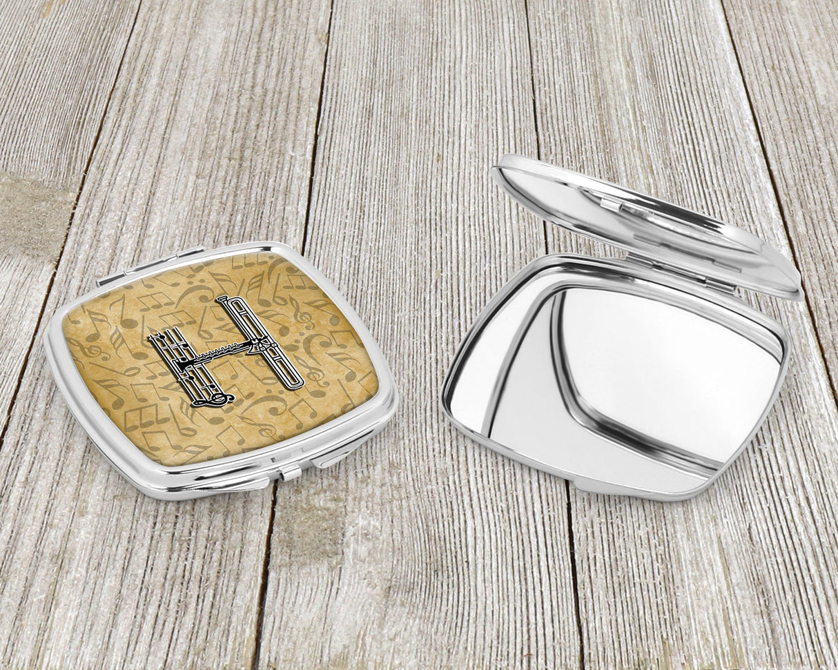 Letter H Musical Instrument Alphabet Compact Mirror CJ2004-HSCM by Caroline's Treasures