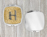 Letter H Musical Instrument Alphabet Compact Mirror CJ2004-HSCM by Caroline's Treasures