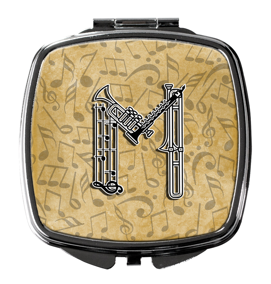 Letter M Musical Instrument Alphabet Compact Mirror CJ2004-MSCM by Caroline's Treasures