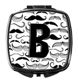 Letter B Moustache Initial Compact Mirror CJ2009-BSCM by Caroline's Treasures