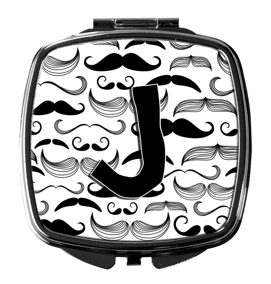 Letter J Moustache Initial Compact Mirror CJ2009-JSCM by Caroline's Treasures