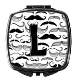 Letter L Moustache Initial Compact Mirror CJ2009-LSCM by Caroline's Treasures