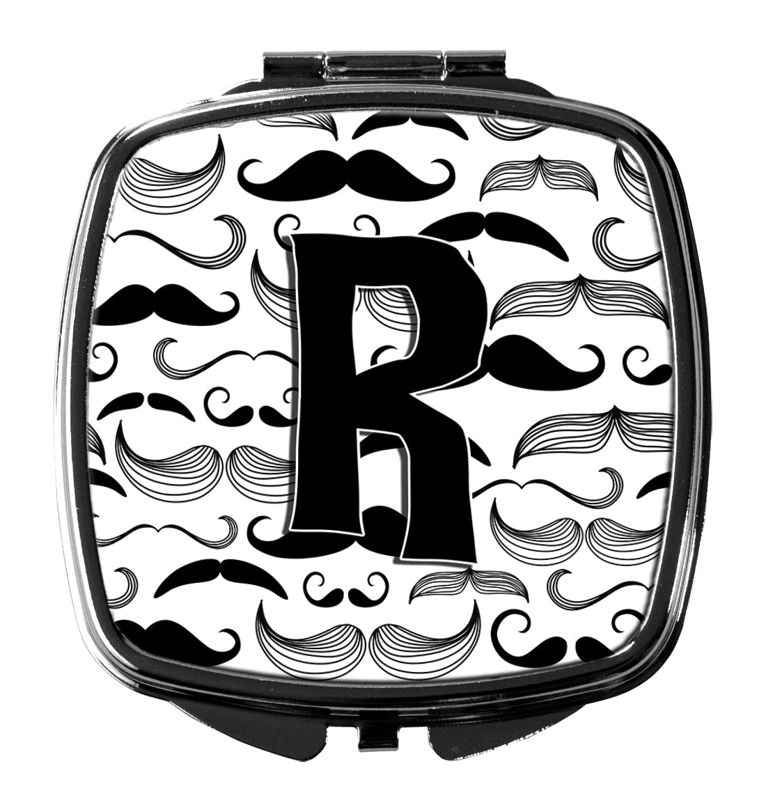 Letter R Moustache Initial Compact Mirror CJ2009-RSCM by Caroline's Treasures