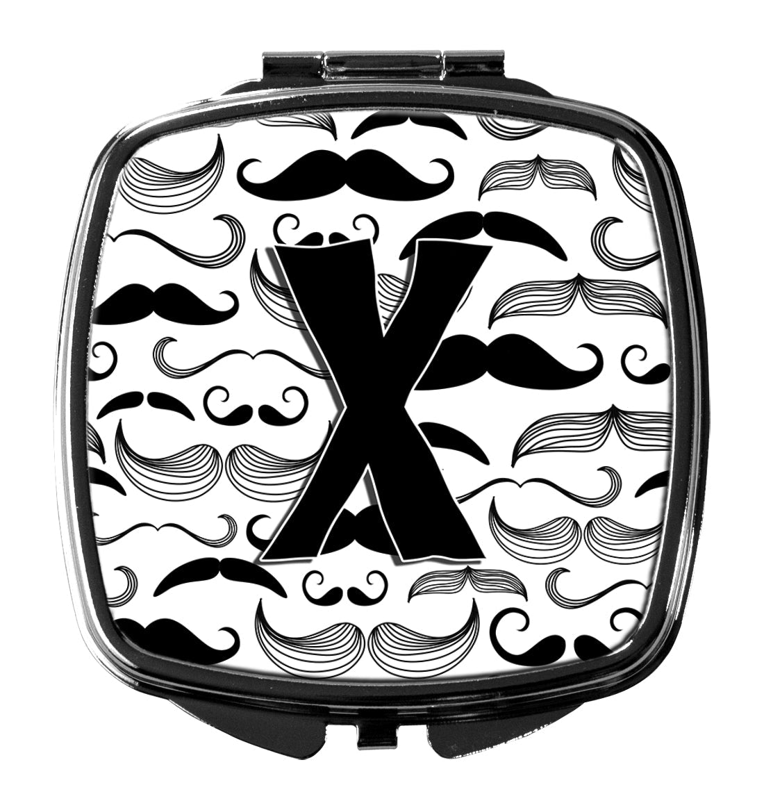 Letter X Moustache Initial Compact Mirror CJ2009-XSCM by Caroline's Treasures