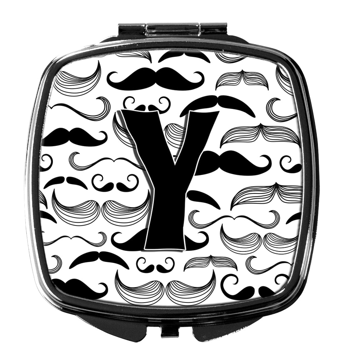 Letter Y Moustache Initial Compact Mirror CJ2009-YSCM by Caroline's Treasures