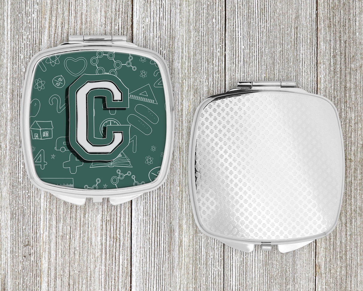 Letter C Back to School Initial Compact Mirror CJ2010-CSCM by Caroline's Treasures