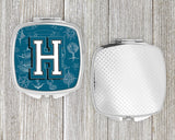 Letter H Sea Doodles Initial Alphabet Compact Mirror CJ2014-HSCM by Caroline's Treasures