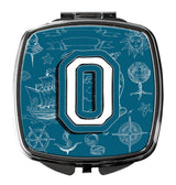 Letter O Sea Doodles Initial Alphabet Compact Mirror CJ2014-OSCM by Caroline's Treasures