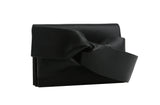 Evening Clutch Messenger Style With Cute Bow Tie Purse Vegan PU Leather Crossbody Shoulder Bag by hfstylish