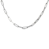 C860W B.Tiff "Jemma" Paperclip Flat Long Adjustable Link Necklace by B.Tiff New York