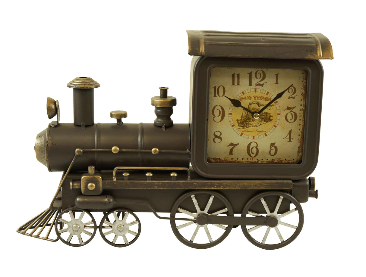 Table clock - Old Train Table Clock by Peterson Housewares & Artwares