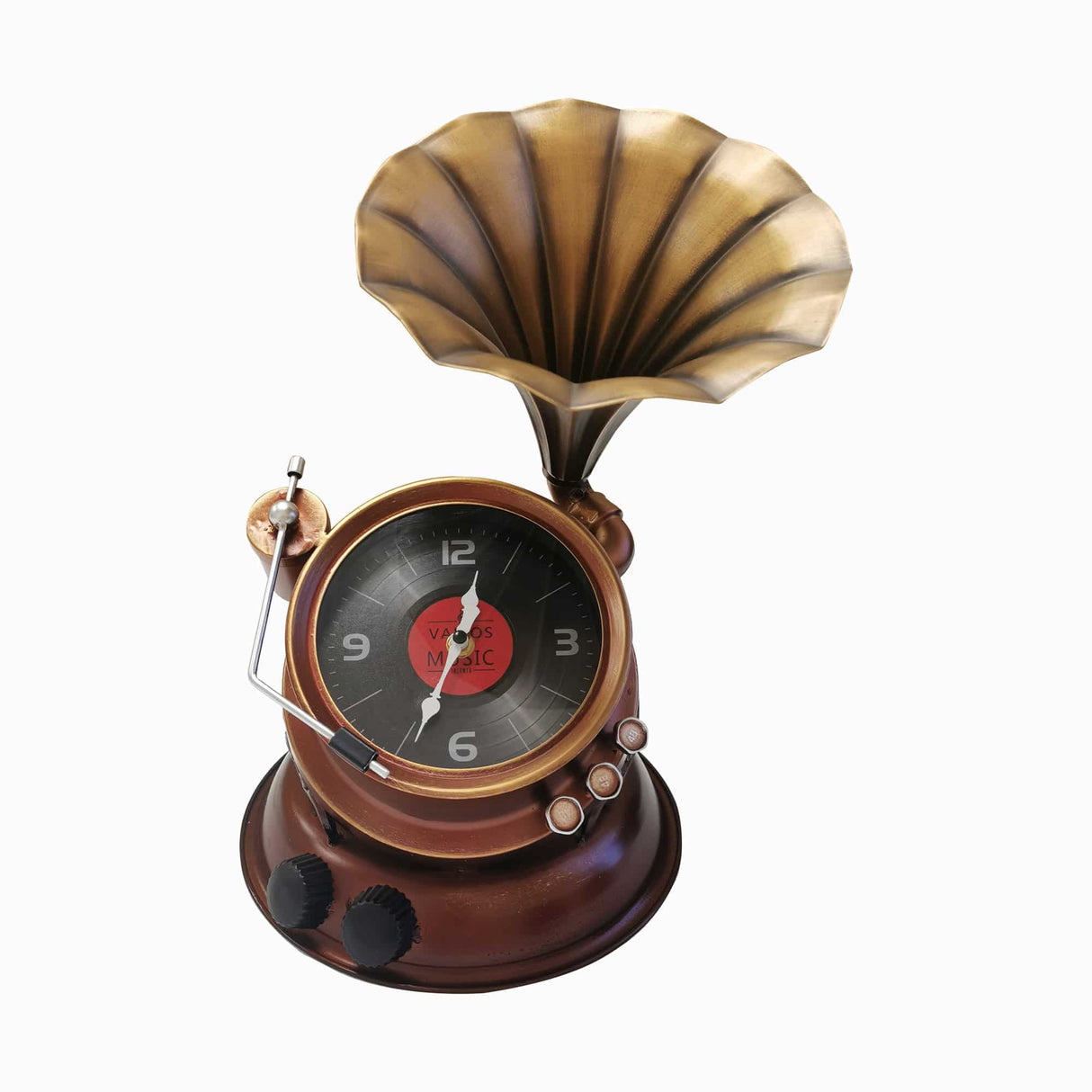 Table clock - Phonograph Table Clock by Peterson Housewares & Artwares