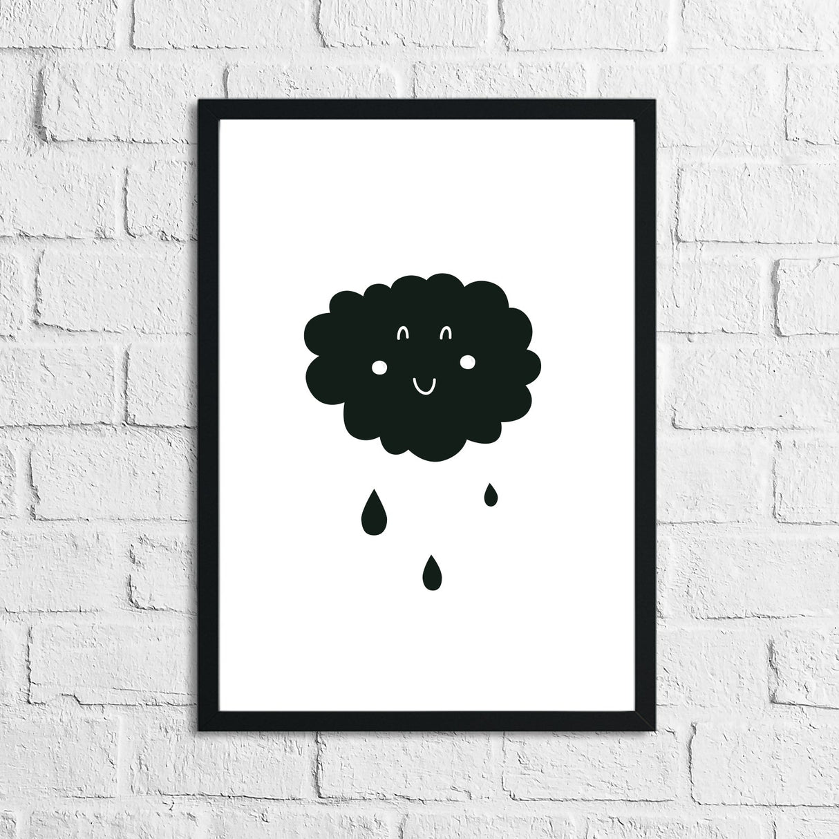 Scandinavian Cloud Children's Nursery Bedroom Wall Decor Print by WinsterCreations™ Official Store