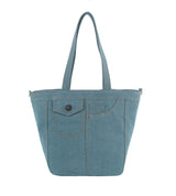 Denim Tote Bag Shoulder Hobo Purse by hfstylish