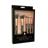 5 Pcs Studio Makeup Brush Set (Black) by Pursonic