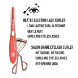 Pursonic Salon Grade Eyelash Curler & Heated Eyelash Curler With Comb Bundle by Pursonic