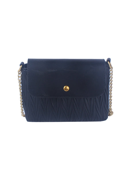 Petite Embossed Shoulder Bag by hfstylish