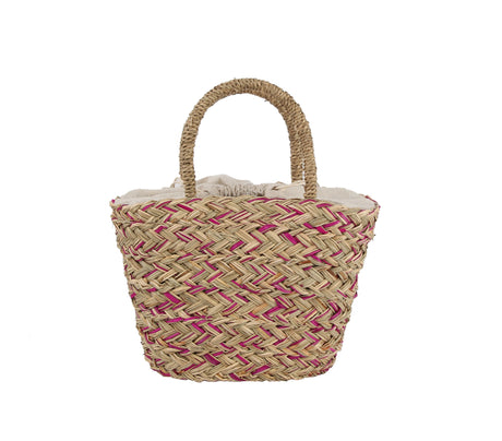 Two tone straw tote by hfstylish