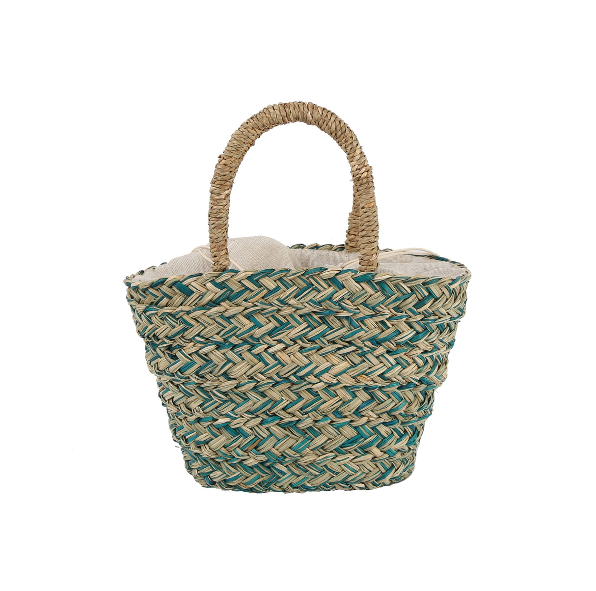 Two tone straw tote by hfstylish