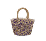 Two tone straw tote by hfstylish