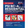 2023 Tennessee PSI BC-A Residential Contractor Exam Prep: Volume 2: Study Review & Practice Exams