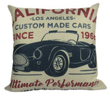 California Custom Cars | Pillow Cover |  Throw Pillow | Dad Gift | Classic Car | Shelby Cobra | Gift Ideas | Pillow | Hot Rod | Room Décor by UniikPillows