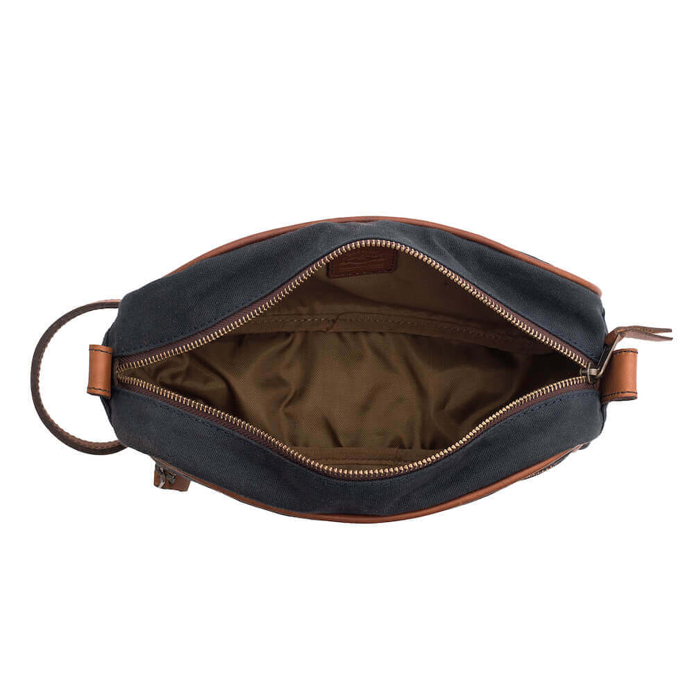 Campaign Waxed Canvas Toiletry Shave Kit by Mission Mercantile Leather Goods