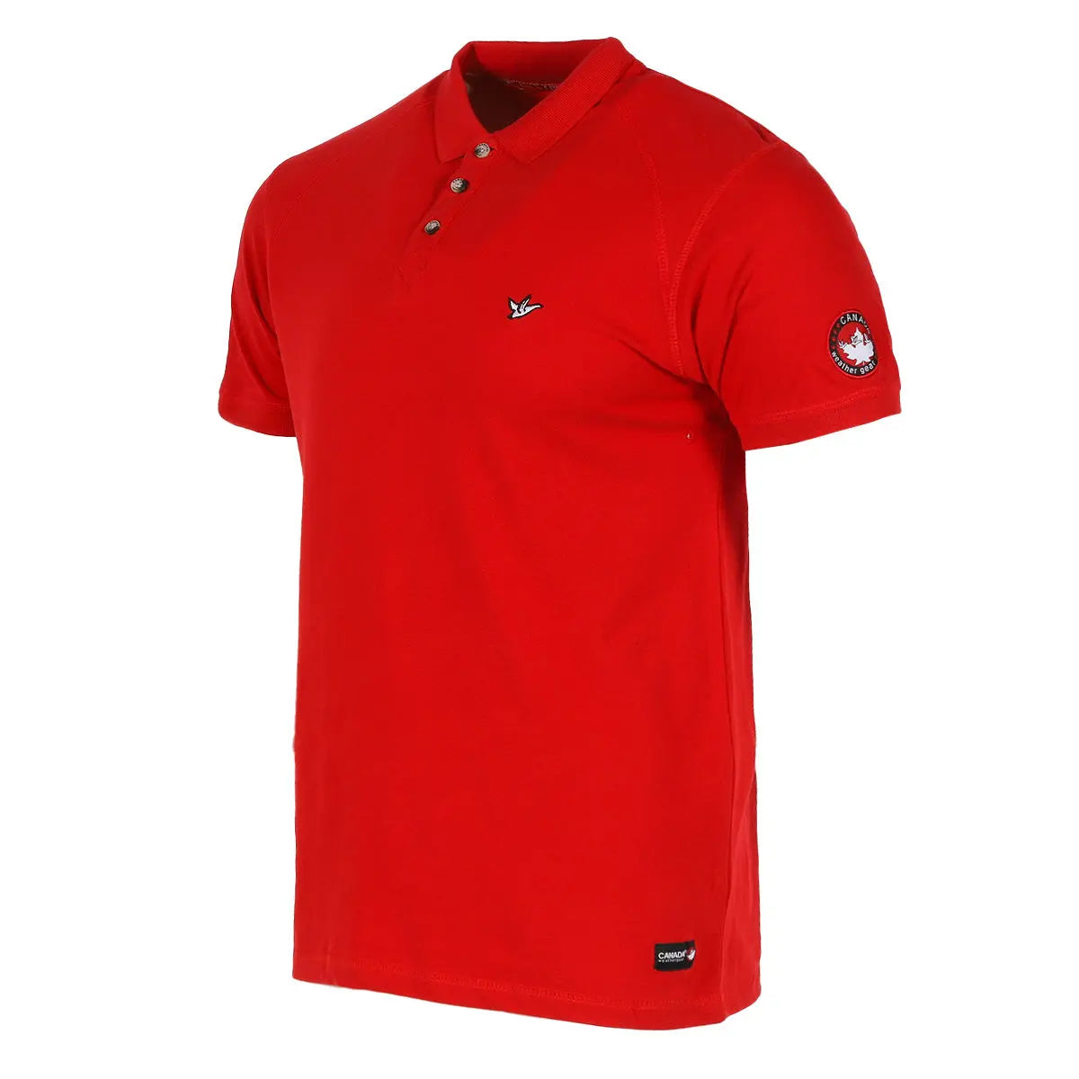 Canada Weather Gear Men's Pique Polo with Ribbed Collar and Cuff by PROOZY