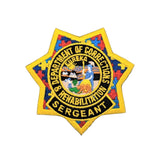 CDCR SERGEANT <br> Autism Awareness <br> Ribbon Badge Patch by Custom Pins & Buckles