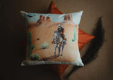 Canyon Cowboy | Desert Art | Arizona Art | Desert Painting | Saguaro Cactus | Arizona Gifts | Home Decor | Gift Idea | Throw PIllows by UniikPillows