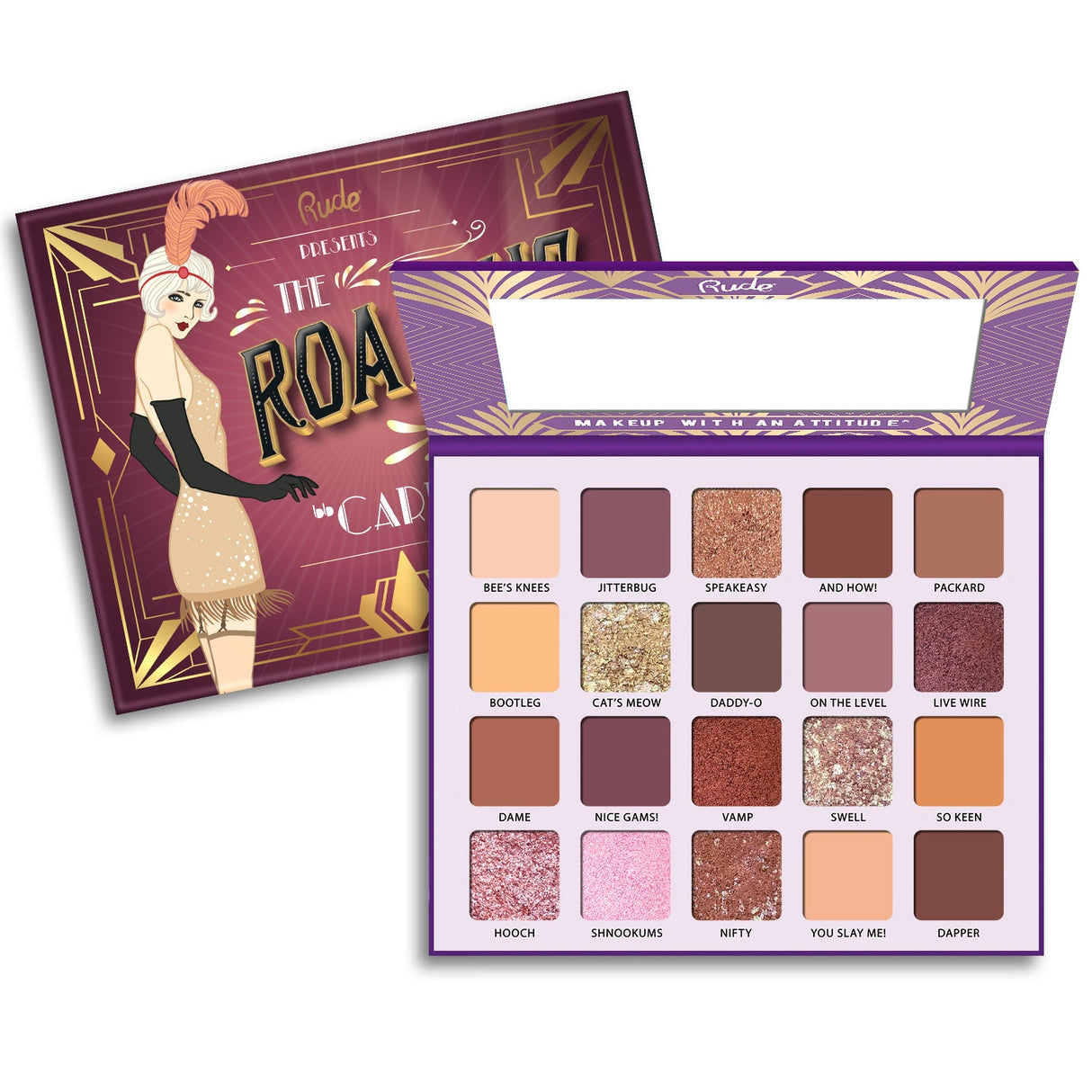 RUDE The Roaring 20's Eyeshadow Palette - Carefree