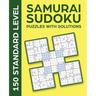 Samurai Sudoku Puzzles with Solutions: 150 Standard Level