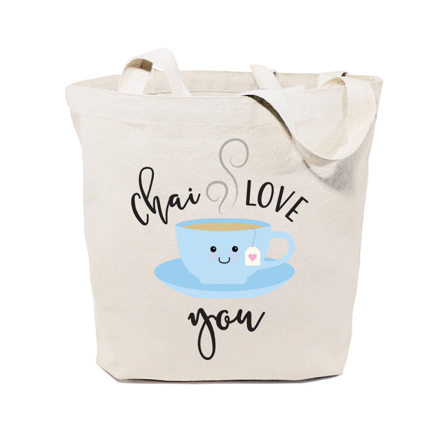 Chai Love You Cotton Canvas Tote Bag by The Cotton & Canvas Co.