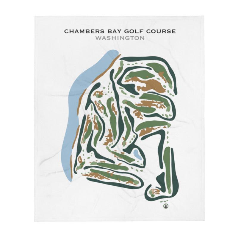 Chambers Bay Golf Course, University Place Washington - Printed Golf Courses by Golf Course Prints