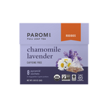 Organic Chamomile Lavender Rooibos Tea, Caffeine Free, in Pyramid Tea Bags by Paromi Tea