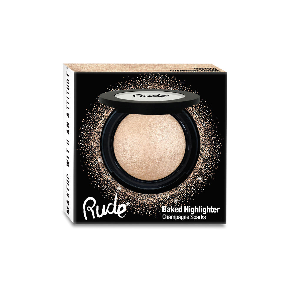 RUDE Baked Highlighter - Champagne Sparks