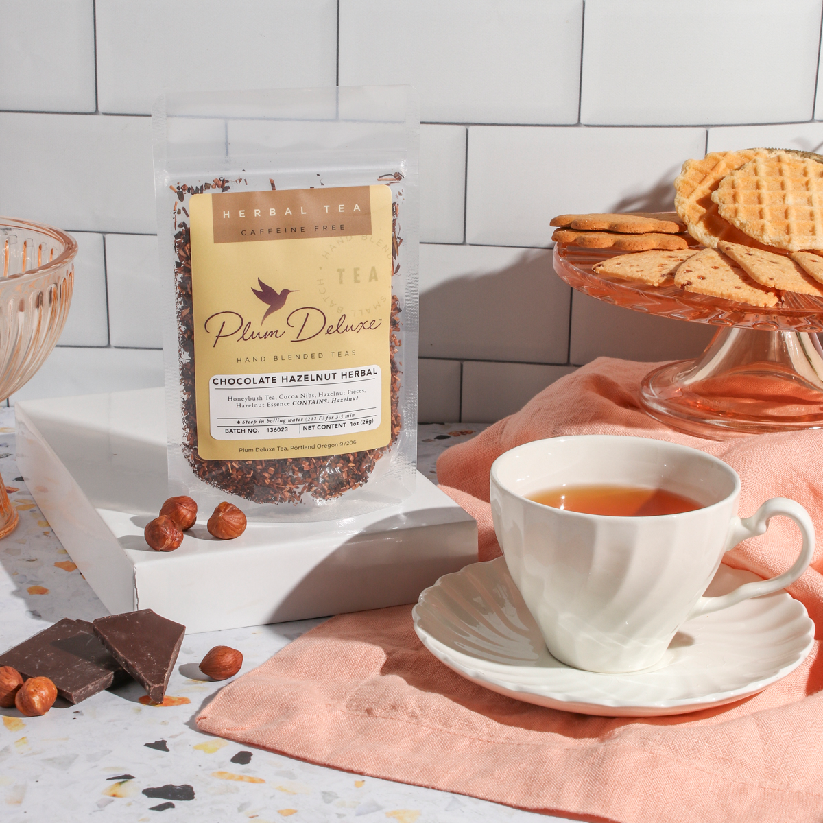 Chocolate Hazelnut Dessert Tea by Plum Deluxe Tea