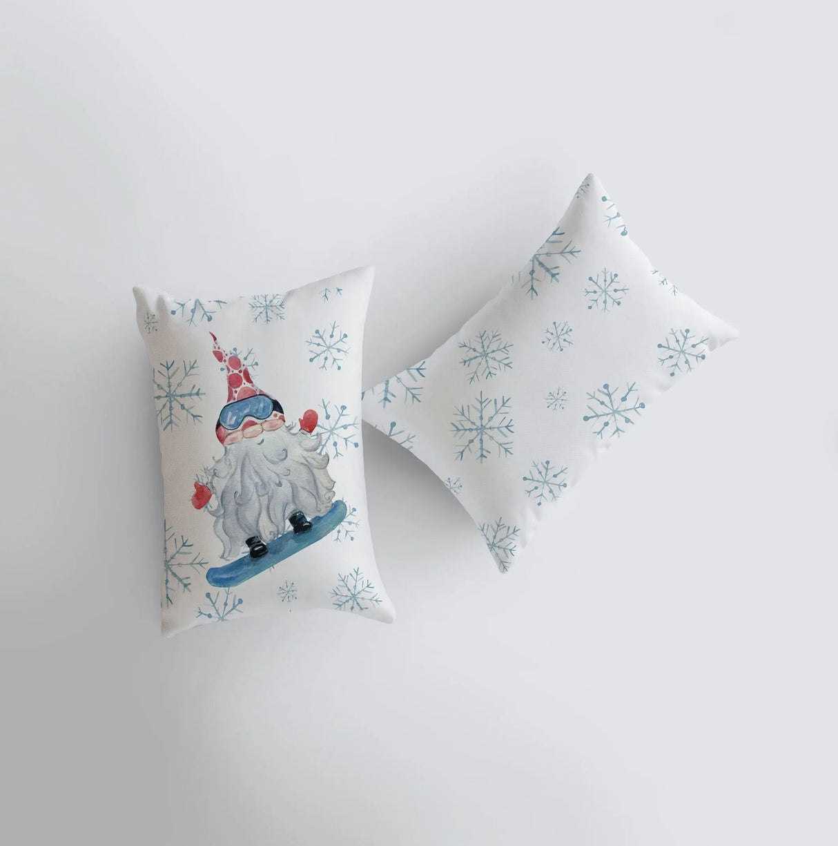 Christmas Gnome Snowboarding | 12x18 | Christmas Throw Pillow | Merry Christmas | Home Décor | Christmas Décor | Christmas Gift by UniikPillows