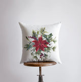 Christmas Poinsettia Repeat Pattern |  Pillow cover | Holiday Decor | Christmas tree | Christmas Gifts | Room Decor by UniikPillows