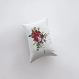 Christmas Poinsettia Throw Pillow Cover| Christmas Pillowcase | 18x12 | Holiday Decor | Christmas tree | Christmas Gifts | Room Decor by UniikPillows