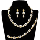 Rhinestone Necklace Jewelry Set by Madeline Love