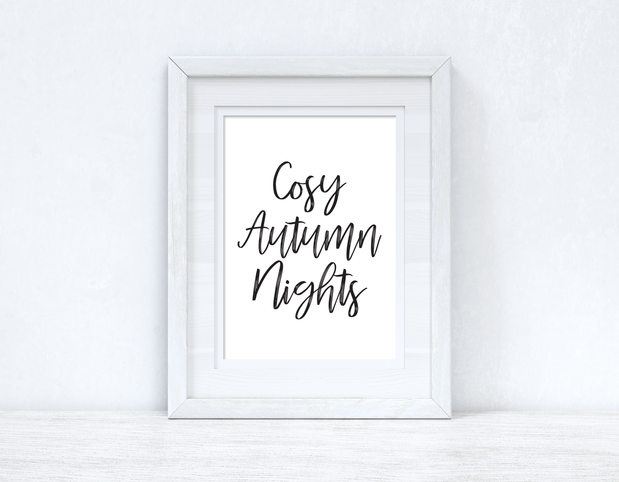 Cosy Autumn Nights Autumn Seasonal Wall Home Decor Print by WinsterCreations™ Official Store